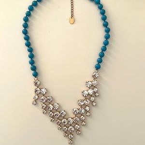 Danielle Steven’s Turquoise Crystal Statement Necklace